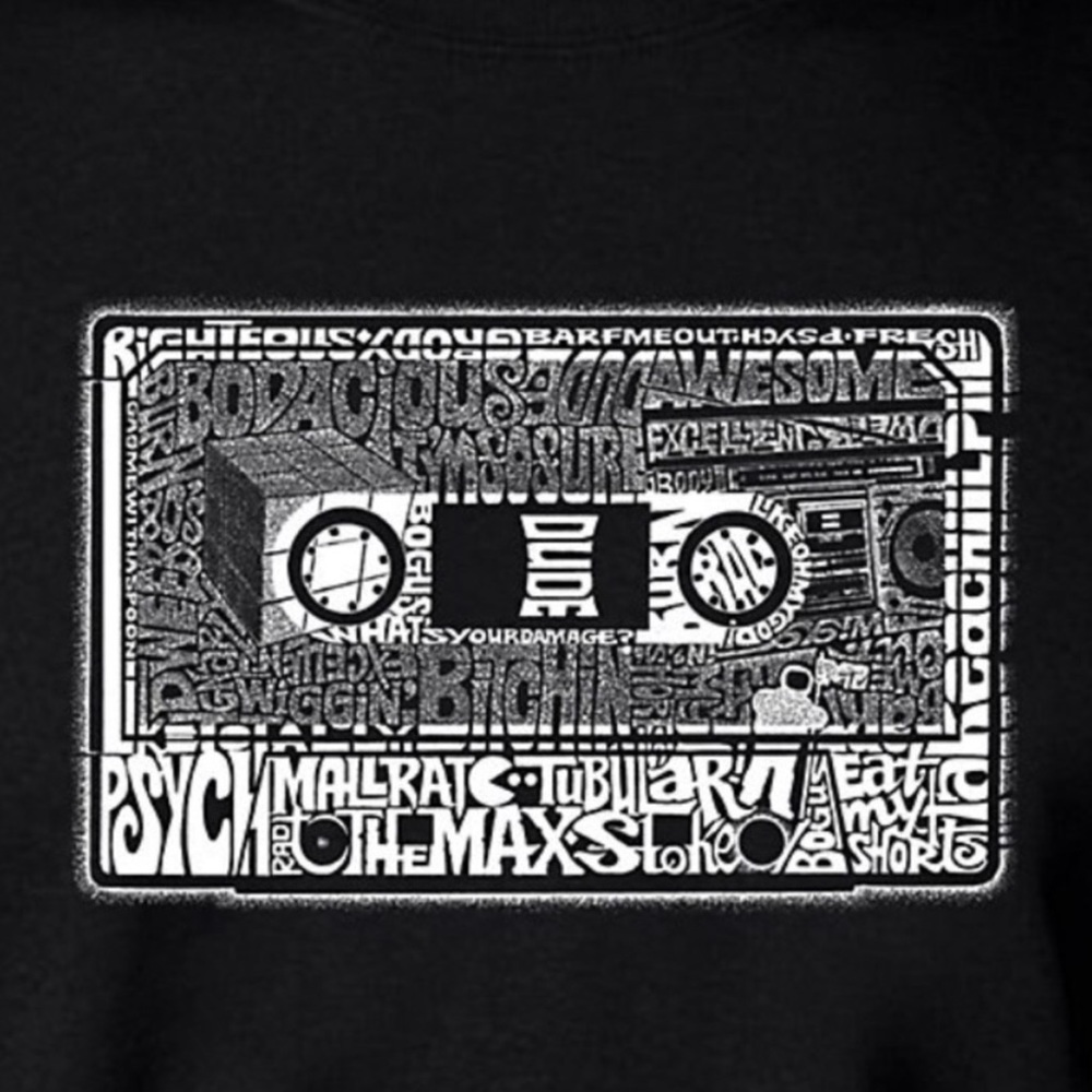 NEW Graphic 80’s LA Pop art/word art T-shirt